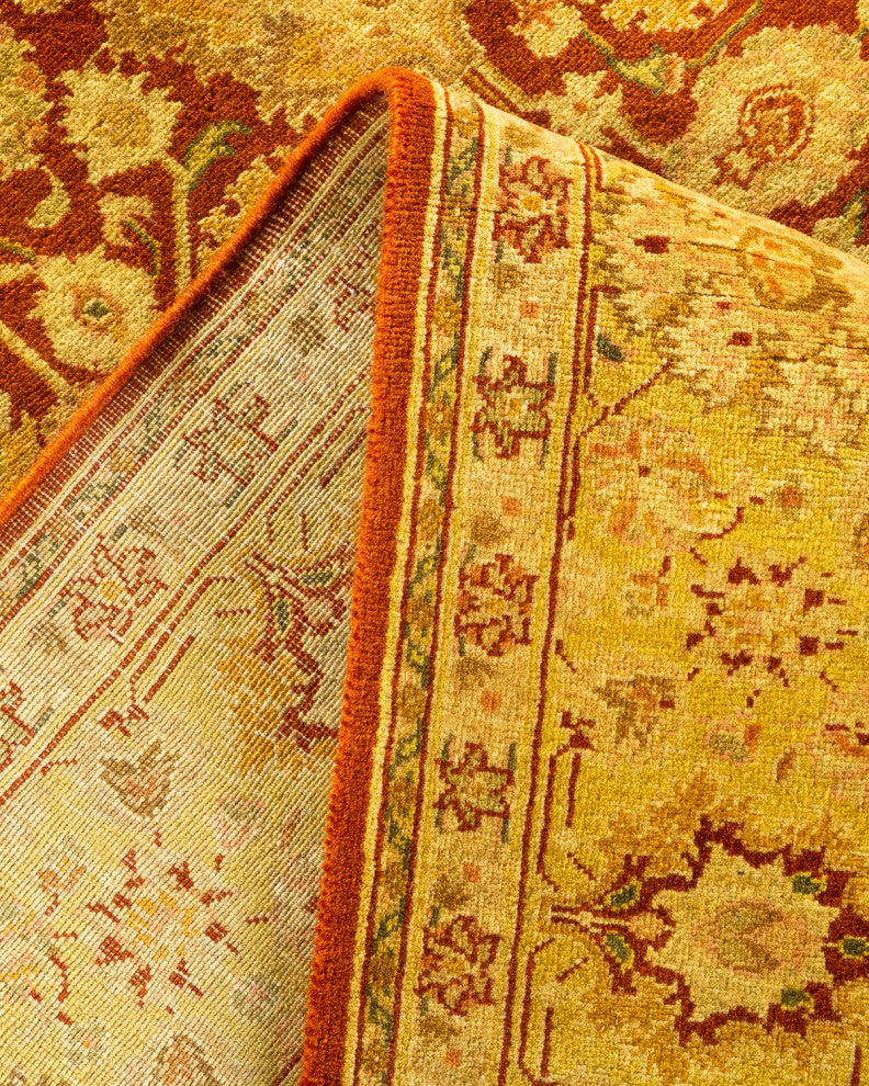 Mogul, One-of-a-Kind Hand-Knotted Area Rug Orange, 4' 8 x 7' 5