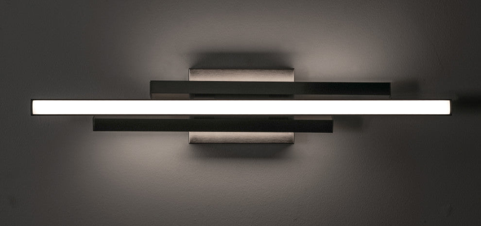 Indra 24" LED Vanity, Satin Nickel