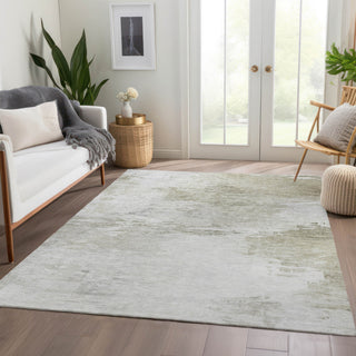 Machine Washable Indoor/Outdoor Chantille ACN595 Ivory 3' x 5' Rug