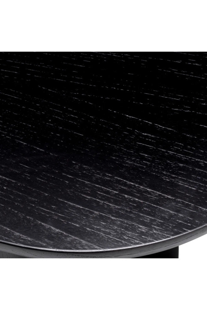 Oak Oval Dining Table S | Eichholtz Mogador, Black