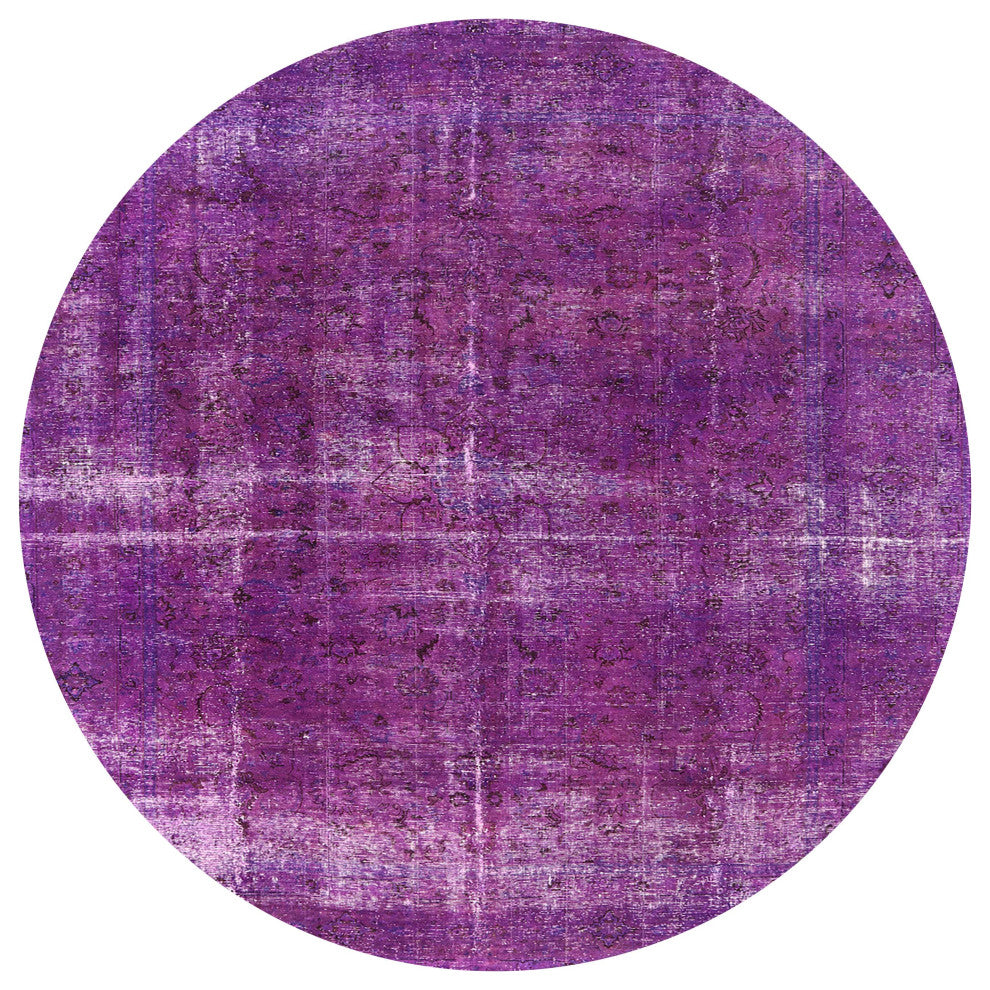 Ahgly Company Indoor Round Mid-Century Modern Area Rugs, 6' Round