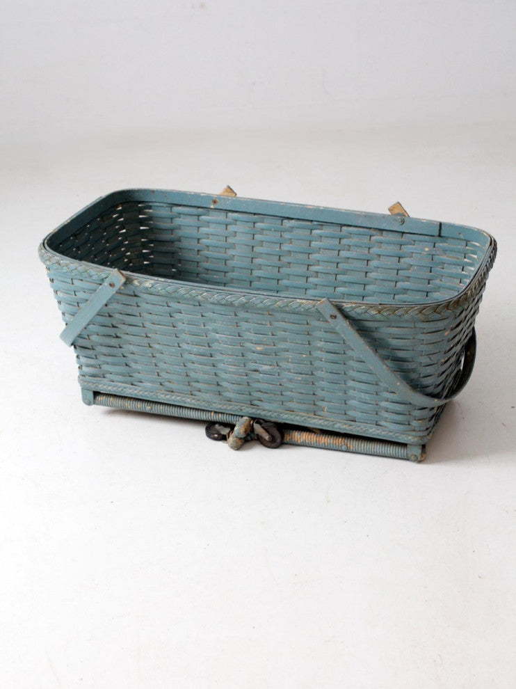 Consigned, Antique Basket with Legs