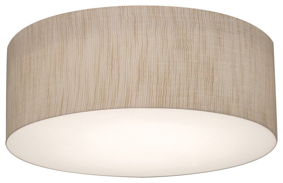 Anton 12'' Flush Mount, Jute Shade