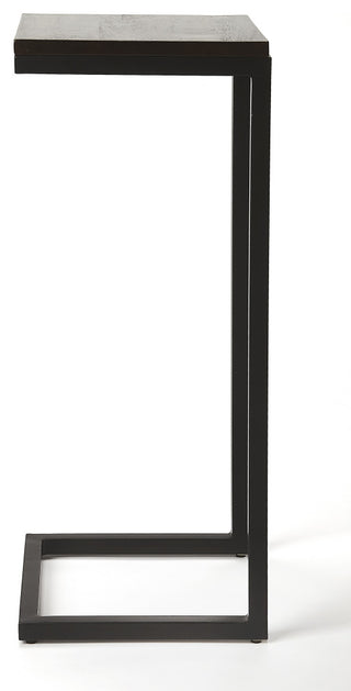 Kilmer Wood & Black Metal Finsih Accent Table, 5374403