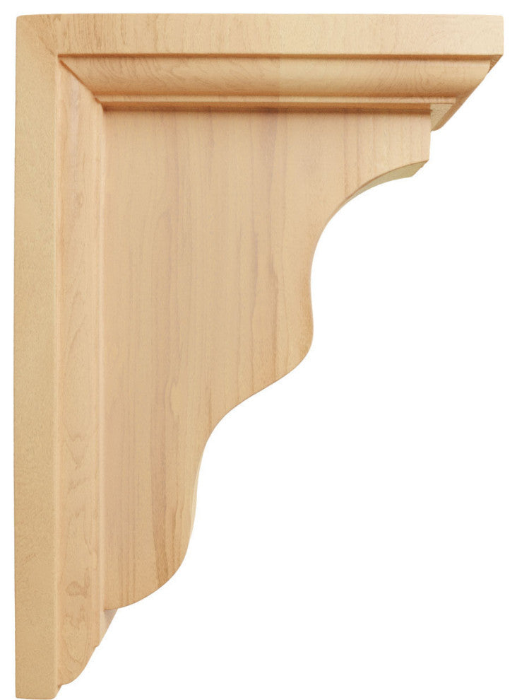 2 1/4"W x 5"D x 7"H Hamilton Traditional Bracket, Red Oak