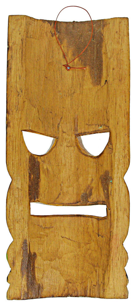10 Piece Polynesian Party Hand Carved Island Style Wooden Tiki Masks 10 Inch