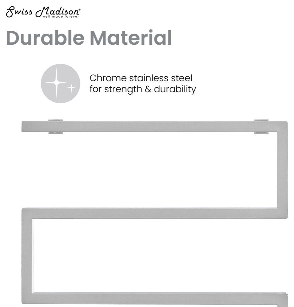 Voltaire 5-Bar Electric Towel Warmer, Chrome