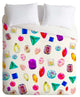Deny Designs Natalie Baca Rhinestone Reverie In White Duvet Cover - Lightweight