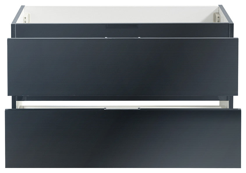 Valencia Wall Hung Bathroom Cabinet, Dark Slate Gray, 36"