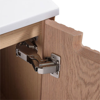 Fiore Wall Mount Modern Bathroom Vanity, Oakwood, 60", Double Sink