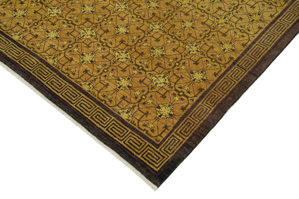 Rug N Carpet - Handmade Oriental 8' 0" x 10' 0" Unique Oushak Area Rug