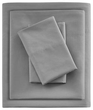 Sleep Philosophy Smart Cool Microfiber Sheet Set, Grey