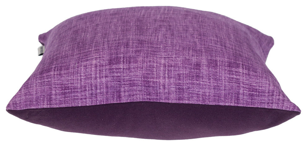 Parkland Collection Transitional Woven Purple Square 18" x 18" Pillow