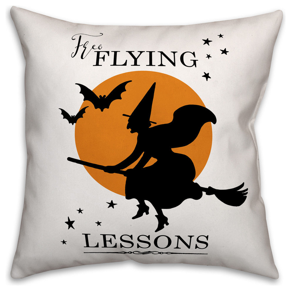 Free Flying Lessons Throw Pillow
