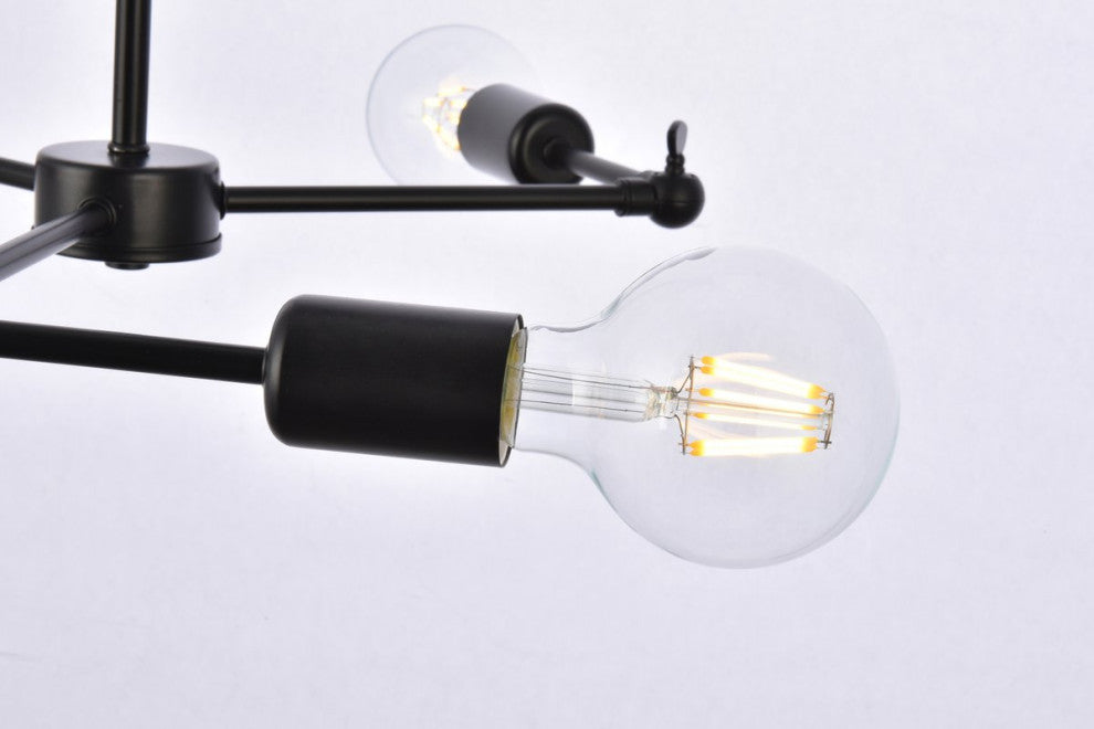 Florence 3-Light Black Pendant