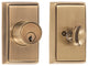 Quaker Sgl Cyl Ddblt 2-3/8" Or 2-3/4" BS, Antique Brass