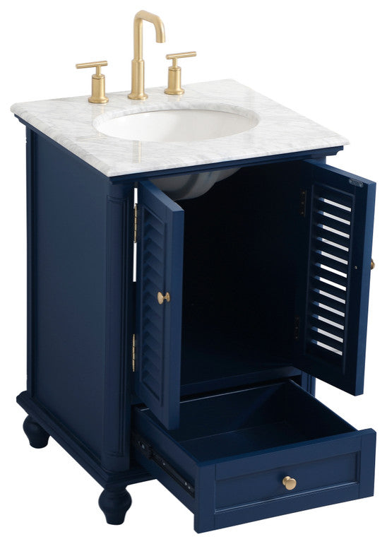 Home Living 24" Single Bathroom Vanity, Blue