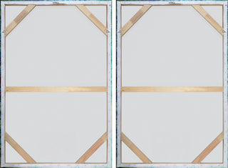 Dusky Autumn Lake Diptych, 80"x60"