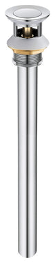 Bathroom Sink Pop Up Drain Stopper, 12" Tailpiece With Overflow KPW104, Chrome