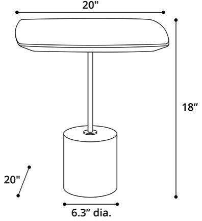 Andes Nesting Side Tables, White Granite Quartz