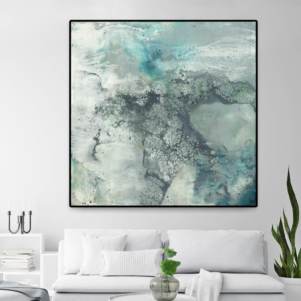 "Sea Lace I" Oversized Framed Canvas, 45" x 45"