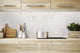 Botticino Super Light Cream Tumbled Marble Tile - 6"x6"x3/8"