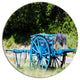 Cart With Lavender In France, Landscape Round Wall Art, 36"
