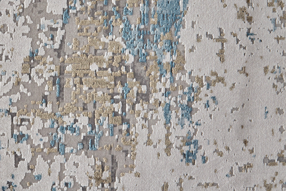 Weave & Wander Lindstra Blue/Ivory 11'6"x14'6" Rug