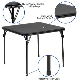 Kids Folding Table, Black