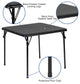 Kids Folding Table, Black