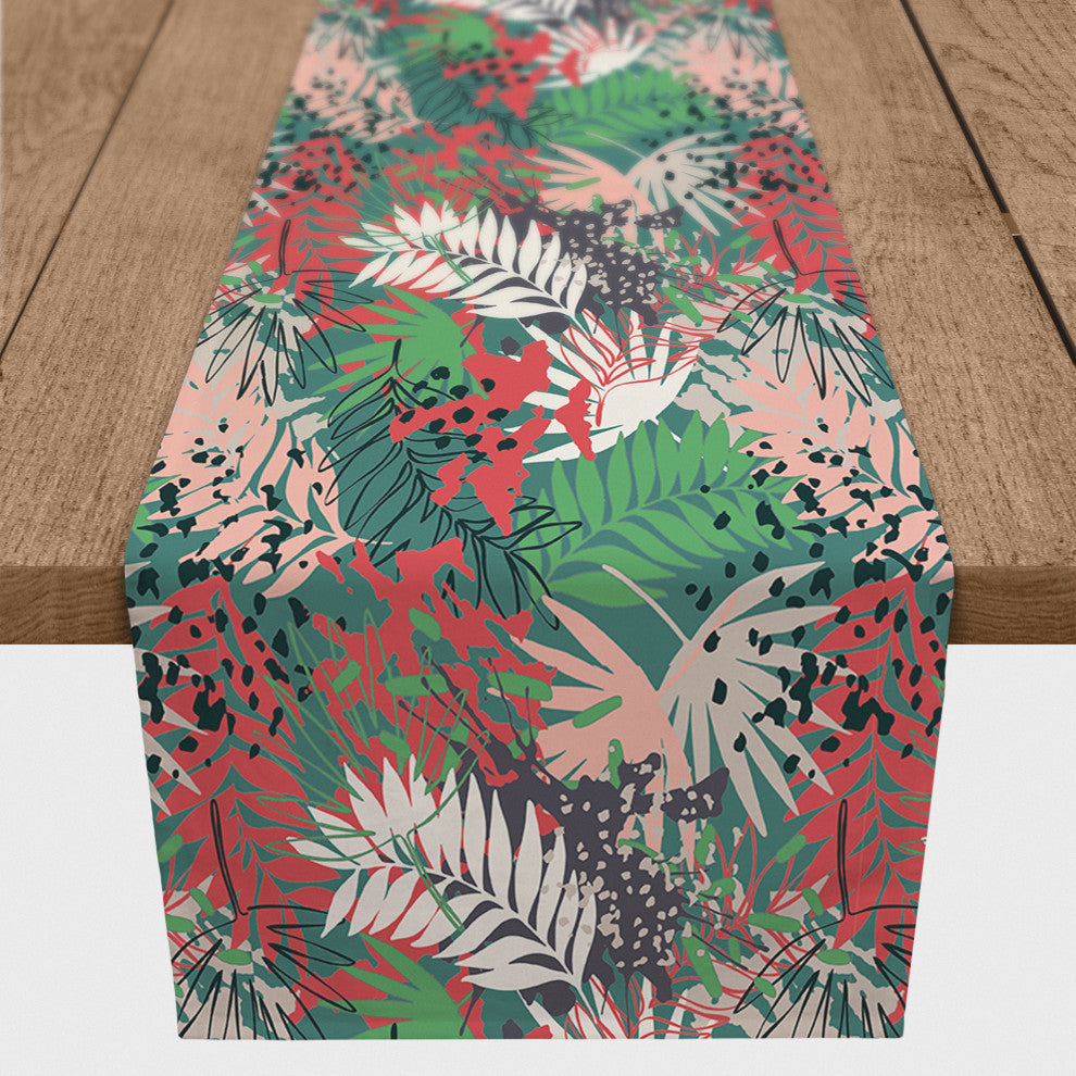 Jungle Pattern 16x90 Cotton Twill Runner