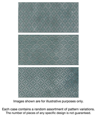 Camden Decor Ceramic Subway Wall Tile, Green