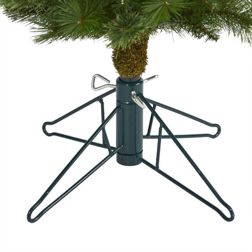 6' Green Pencil Christmas Tree / 150 Clear LED Lights and 264 Bendable Branches