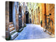 "Pictorial Street of Old Italy" Cityscape Canvas Print, 40"x30"