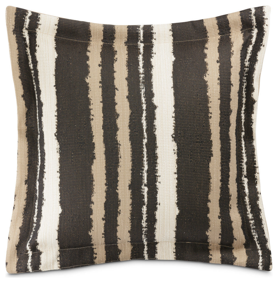 Explorer Butler 25" Striped Throw Pillow, Set of 2, Hickory/Black