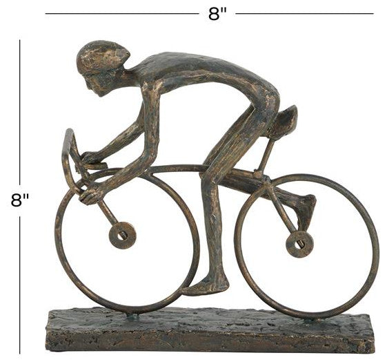 Brown Contemporary Bicycle Sculpture