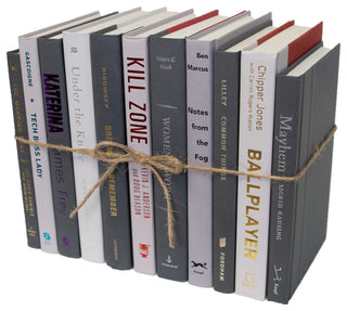 Decorative Books - Granite Book Bundle - 1 foot of Grey Books