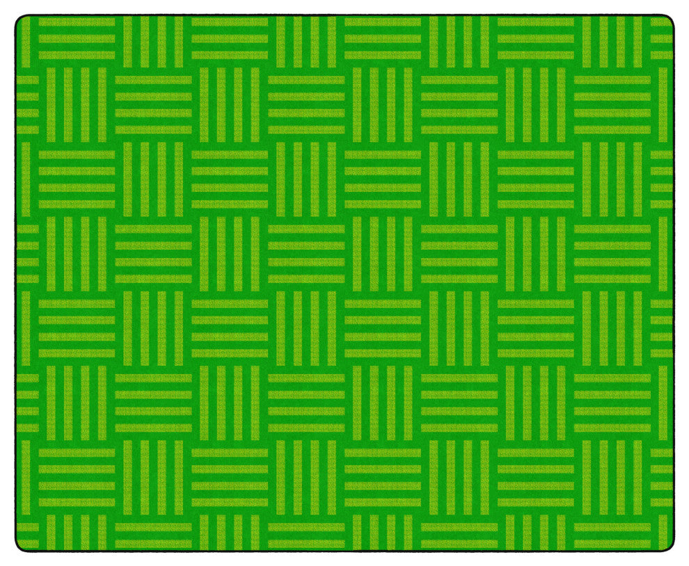 Flagship Carpets FE383-58A 10'6x13'2 Hashtag Tone on Tone Lime Rug, Seats 35