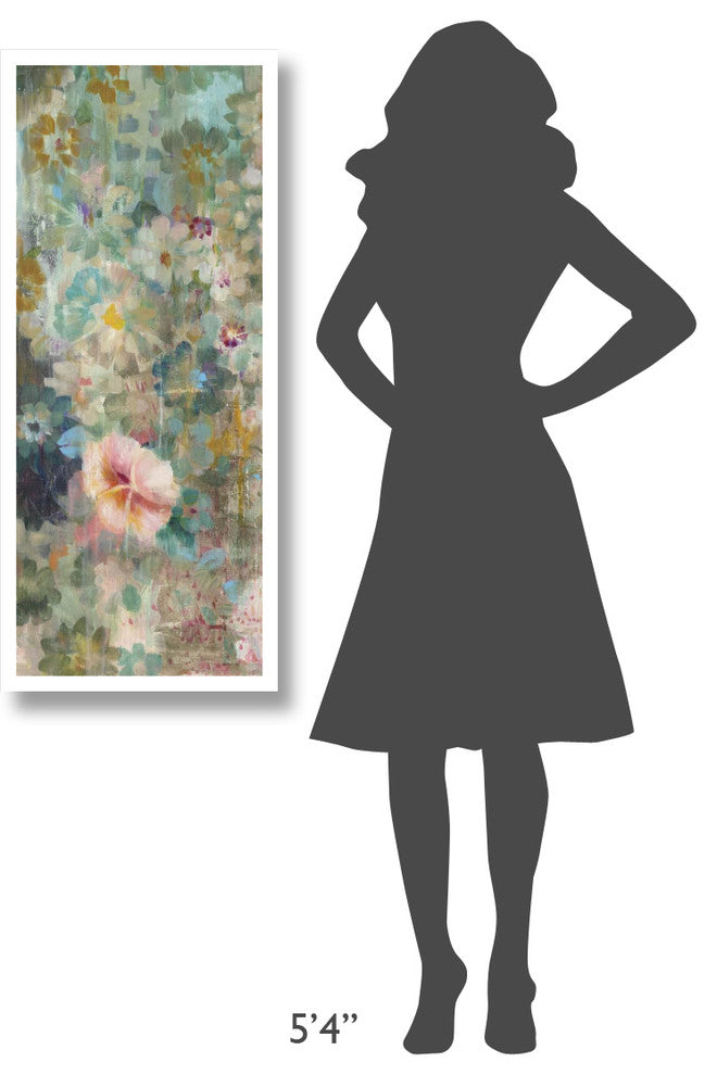 "Flower Shower II" Digital Paper Print by Danhui Nai, 18"x42"