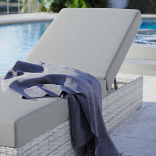 Convene Outdoor Patio Chaise Light Gray Gray