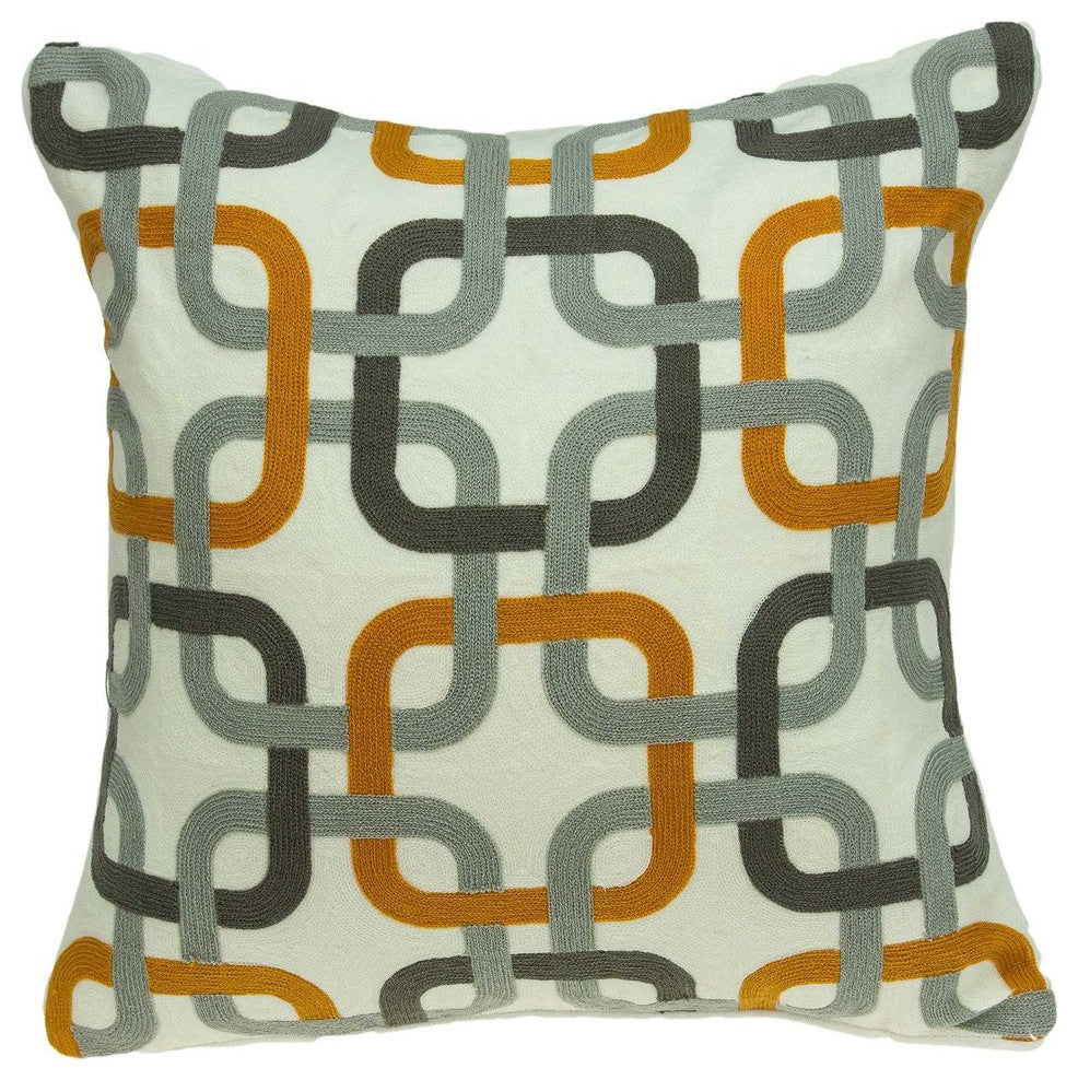 20" X 7" X 20" Multicolor Pillow Cover With Poly Insert