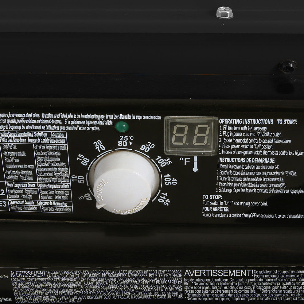 Remington 140,000 BTU Kerosene Forced Air Heater With Thermostat