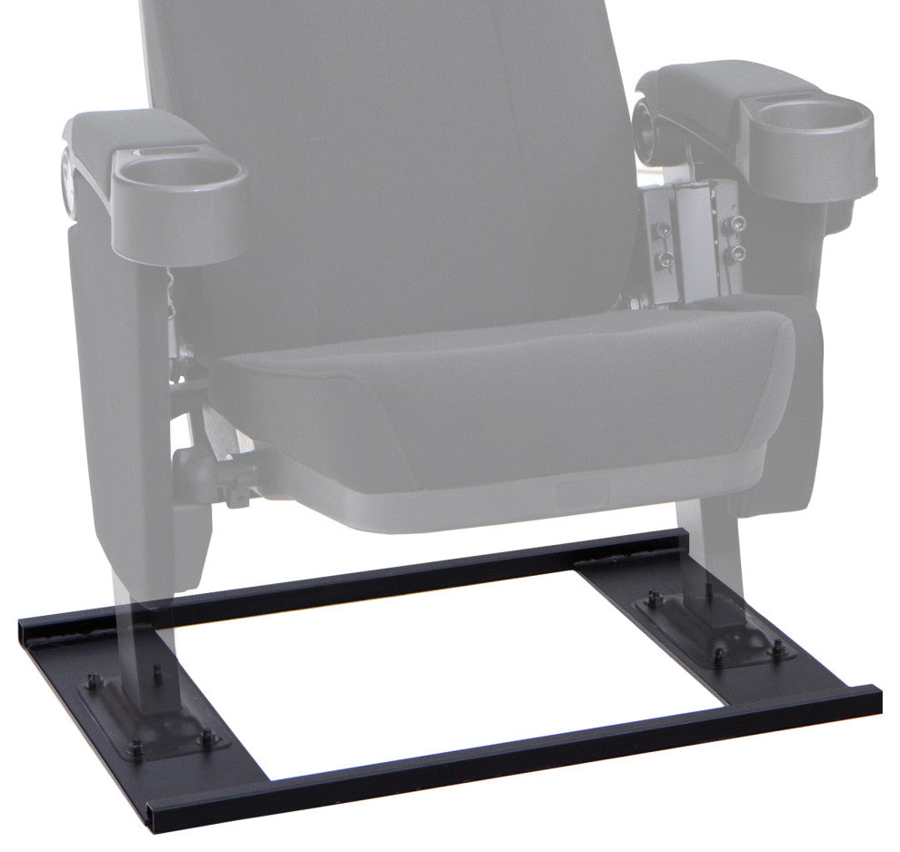 Seatcraft Zenith Movie Theater Seating, Black, Row of 3