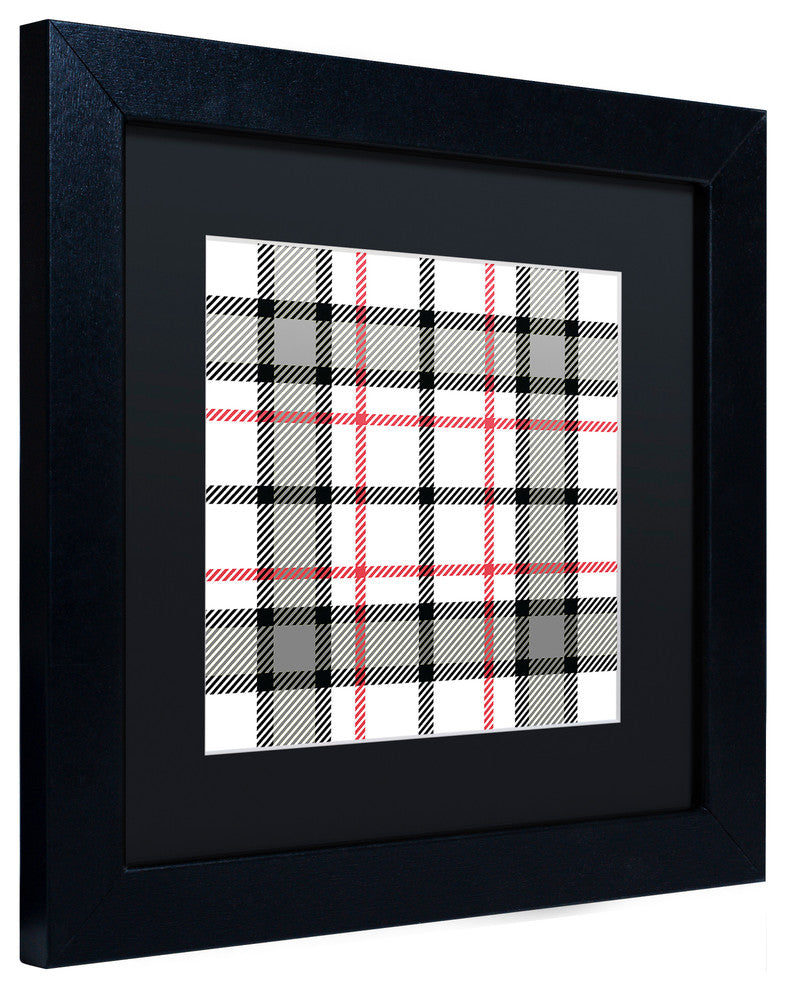 Color Bakery 'Group 04 A' Matted Framed Art, Black Frame, Black Mat, 11x11