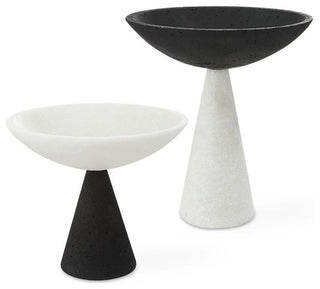 Uttermost 18012 Antithesis 10-1/4"W Rice Stone Decorative Bowls - - Black /