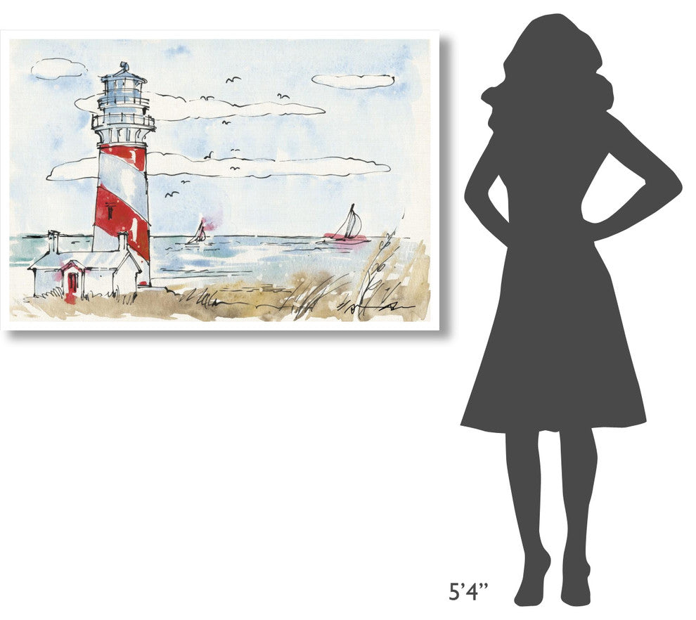 "Coastal Life I" Digital Paper Print by Anne Tavoletti, 50"x34"