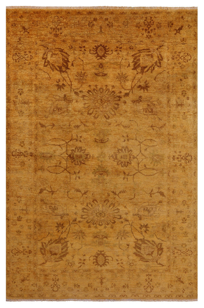 Hand-Knotted Full Pile Overdyed Wool Rug 5' 10" X 8' 10" - WR1345