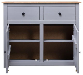 vidaXL Sideboard 2-Drawer Cupboard Sideboard Buffet Cabinet Solid Pinewood