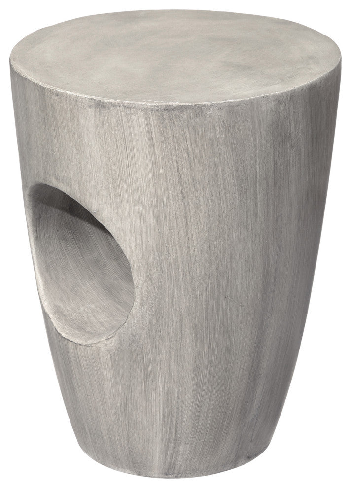 Multi-functional MGO Faux Concrete Garden Stool or Plant Stand or Accent Table