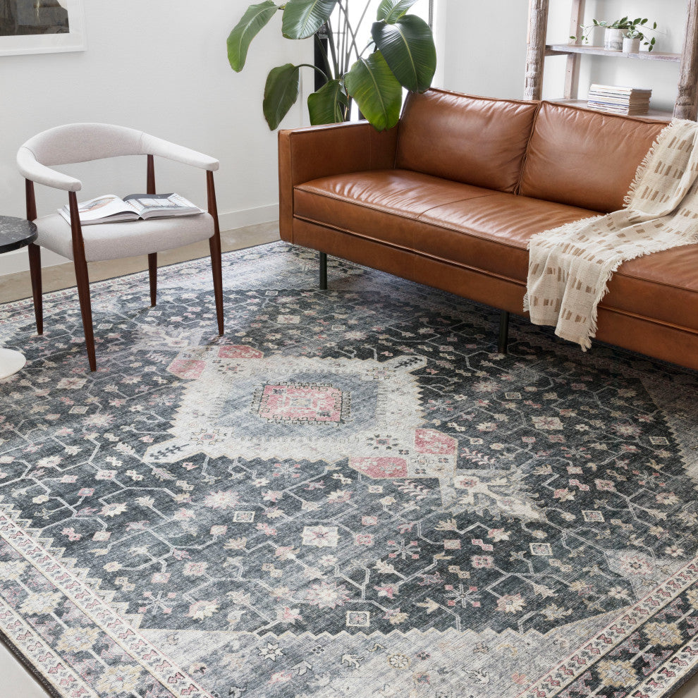 Loloi II Skye Area Rug, Charcoal/Multi, 2'3"x3'9"
